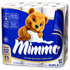 Mimo Papel Higiênico Folha Dupla 12 rolos