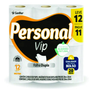 Personal Vip Papel Higiênico 12 rolos