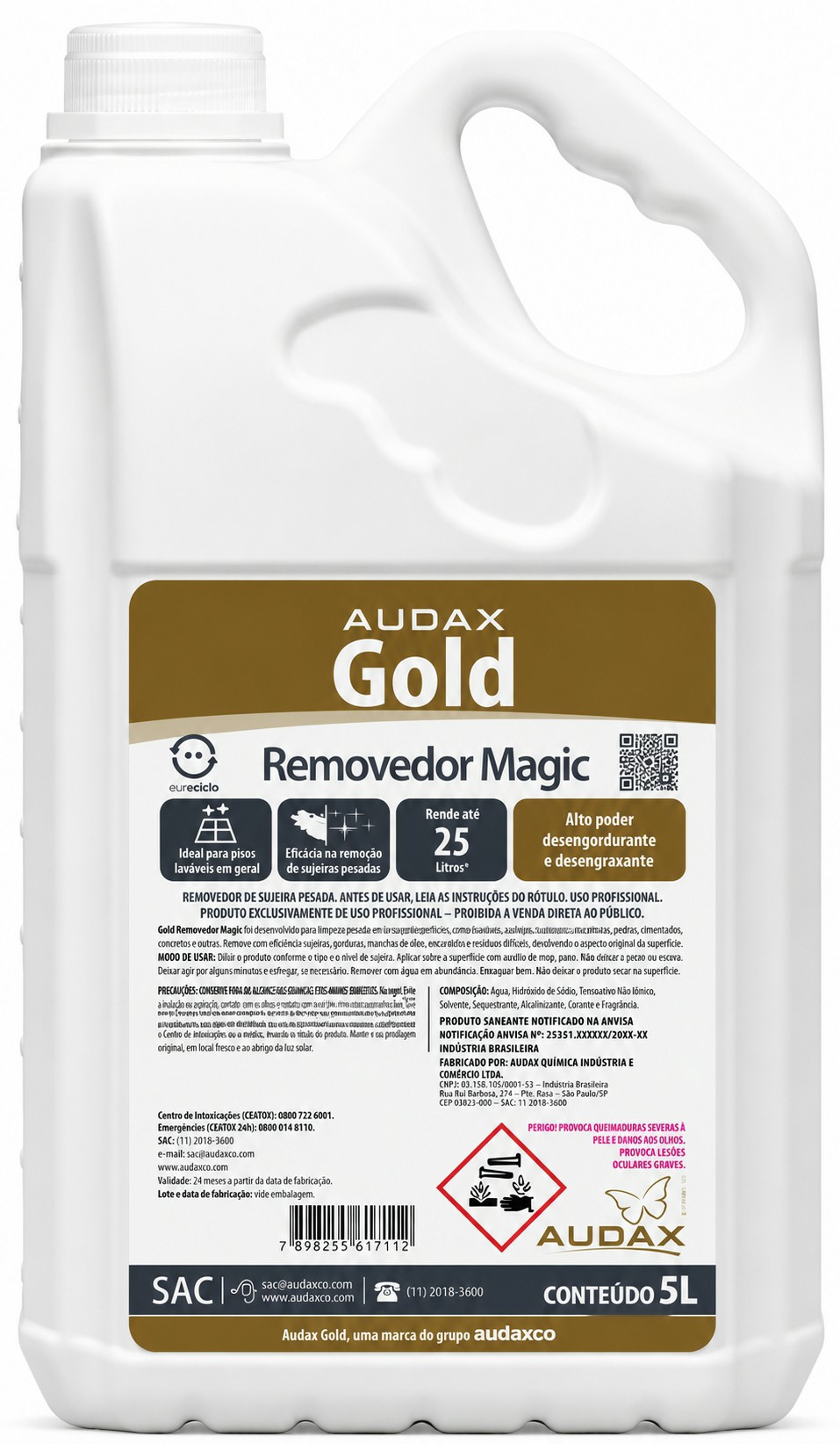 Removedor Magic Gold Audaxco 5L